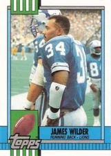 James Wilder 1990 Topps Traded #20T Lions ID:18793