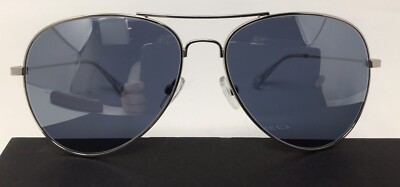 Eyebuydirect Good Vibrations 58-15-135 C1 Aviator Silver Designer Sunglasses J11