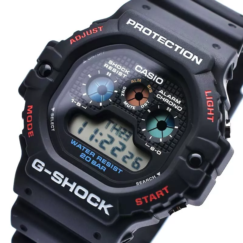 CASIO G-SHOCK DW-5900-1JF EL Backlight Black Watch DW-5900-1 Men's