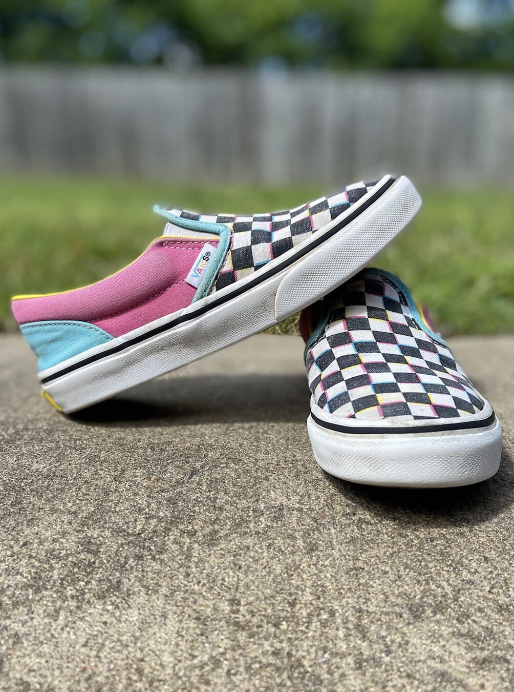 VANS Old Skool Chex Skate-Kids 2 