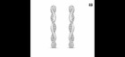 *NEW ITEM* KAY Jewelers Sterling Silver “HOOP” White Diamond Earrings — photo 3