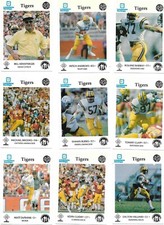 1985 LSU FOOTBALL 16 CARD POLICE SET DALTON HILLIARD ARNSPARGER BARBAY BROOKS