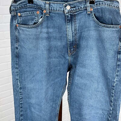 Levis 505 Men Jeans 38Wx30L ACT 37x29 Blue Straight Leg PC9 Levis 505 Men Jeans 38Wx30L ACT 37x29 Blue Straight Leg PC9