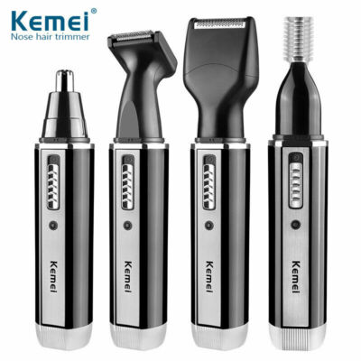 Kemei KM-6630 Nose Hair Beard Temple Hair Electric Trimmer Clipper 4 in 1 Set