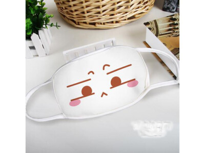 Funny Face Mask Mund Nasen Maske Manga Anime Style Behelfs-Gesichtsmaske 