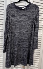 GAP Long Sleeve Sweater Dress Sz Medium Blue White
