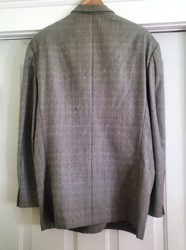 RARE Vintage 1980's Gianni Versace Gray Wool Semi-Structured Blazer 52 - AS IS - Picture 10 of 11