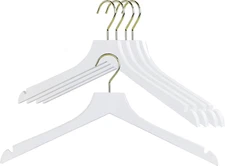 by Reston Lloyd, European Wooden Hanger, Beech Wood Straight Hanger with Shoulde