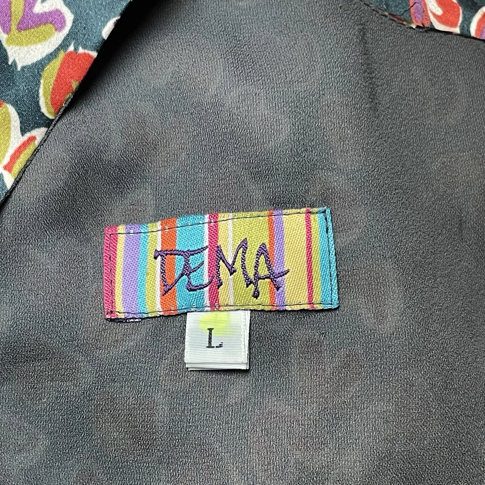 Abito senza maniche DEMA 100% seta cuori stampa floreale mista grande festa San Valentino