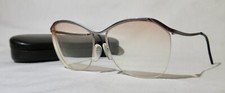 Vintage Logo Paris 231, 1/2 rim eyeglass frame, 57-17-125, lavender metal frame