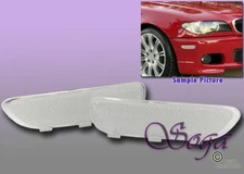 FOR BMW E46 3 SERIES 2DR COUPE CLEAR SIDE MARKER LAMPS BUMPER REFLECTOR PAIR US