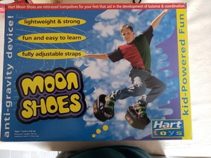 Hart Moon Shoes W Many Replacement Rubber Bands Anti Gravity Vintage 1989 Ebay