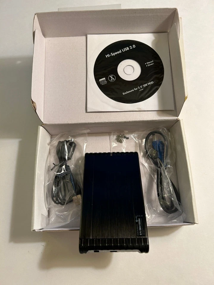 High Speed USB 2.0 Mobile External Storage Enclosure 2.5" HDD Macally B250u NIB - Image 3 of 4