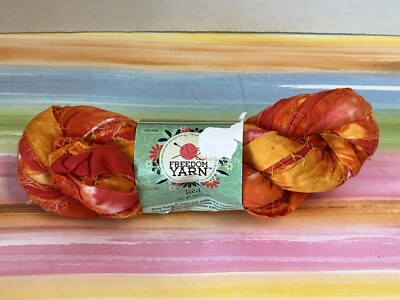 one new skein Freedom Yarn fabric yarn Red 100% cotton