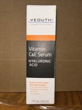 Vitamin C E Serum, 1 fl oz 30 ml with Hyaluronic Acid -New in Box Exp. 08/25