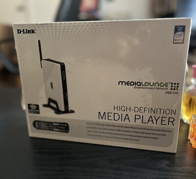 D-Link Media Lounge High Definition Media Player Mdl DSM-510 NEW Factory Sealed