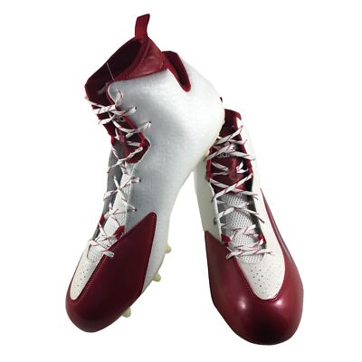 ADIDAS CRAZYQUICK HIGH WIDE WHITE/RED CLEATS Q16699 MENS 18