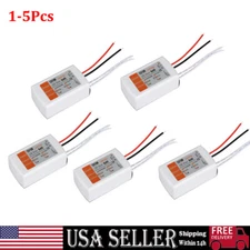 5Pcs LED Driver Transformer Power Supply DC 12V 18W Adapter For LED Strip Lights