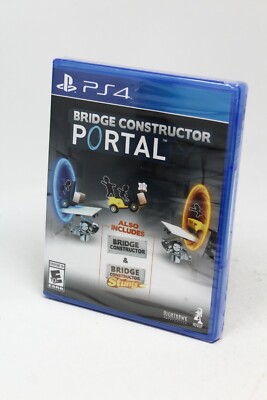 Bridge Constructor: Portal - PlayStation 4 PS4 Strategy Game - New Sealed