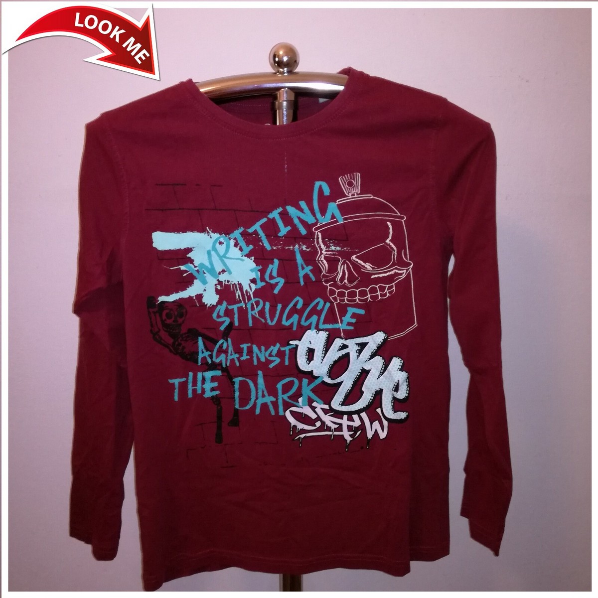 OVS MAGLIA BAMBINO BORDEAUX 12/13 ANNI 100% COTONE 100