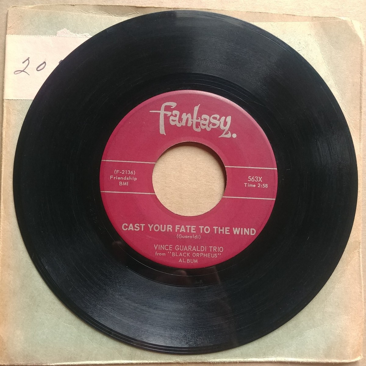 VINCE GUARALDI TRIO Samba De Orpheus 45 7