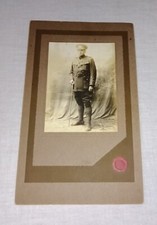VINTAGE WWI US ARMY SOLDIER CABINET CARD PHOTO