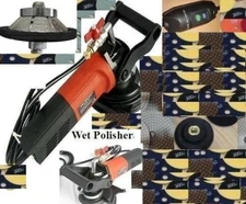 Wet Travertine granite Polisher 30 Polish Pad 3/16" Bevel Bullnose profile wheel