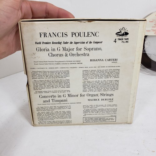 4 TRACK 7 1/2 REEL TO REEL FRANCIS POULENC GLORIA/CONCERTO FOR ORG ZS-35953 - Picture 5 of 7