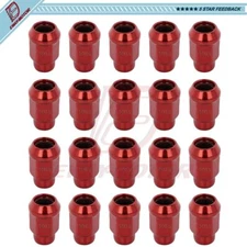 20 Pcs of Red Lug Nuts Thread Pitch 14mmx1.5 Fits Cadillac CTS XTS Chevrolet
