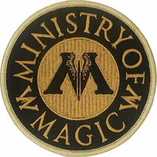 Harry Potter Ministry of Magic Insignia 3.6" Full Color Embroidery Iron on Patch