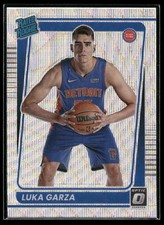 2021-22 Donruss Optic Luka Garza ROOKIE SILVER WAVE PRIZM SP Pistons #164 RC 🔥