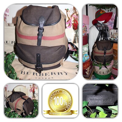 FASHIONABLE-BURBERRY NOVA CHECK LARGE BACKPACK! | eBay display picture 3
