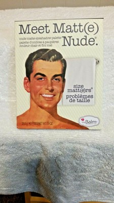 The Balm Meet Matt Nude Matte Eyeshadow Palette 9 Shades New in Package
