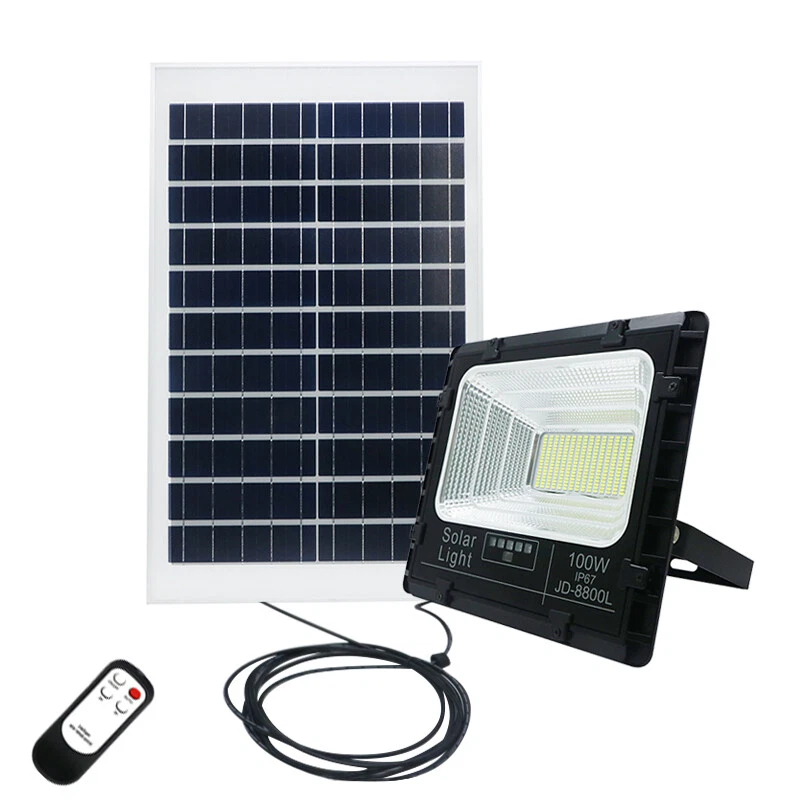 Waterproof 25W 60W 100W 200W 300W LED Solar Flood Light With Battery Indicator