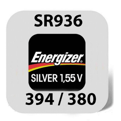 4 x Energizer 394 380 Uhrenbatterien 1,55 V SR936 SR45 LR936 64mAh Knopfzelle