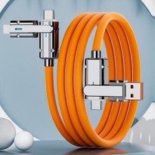 4-In-1 100W Fast Charging Cable Charger Data Cord Usb-C For Iphone Samsung