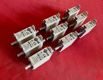 3 X E BAMAT - NH - C 00 - Sicherung - 100A gL - 500V / 120kA - EN 60 269