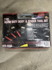 Atd 7pc Heavy Duty Fiberglass Handle Body Hammer And Dolly Tool Set 4030