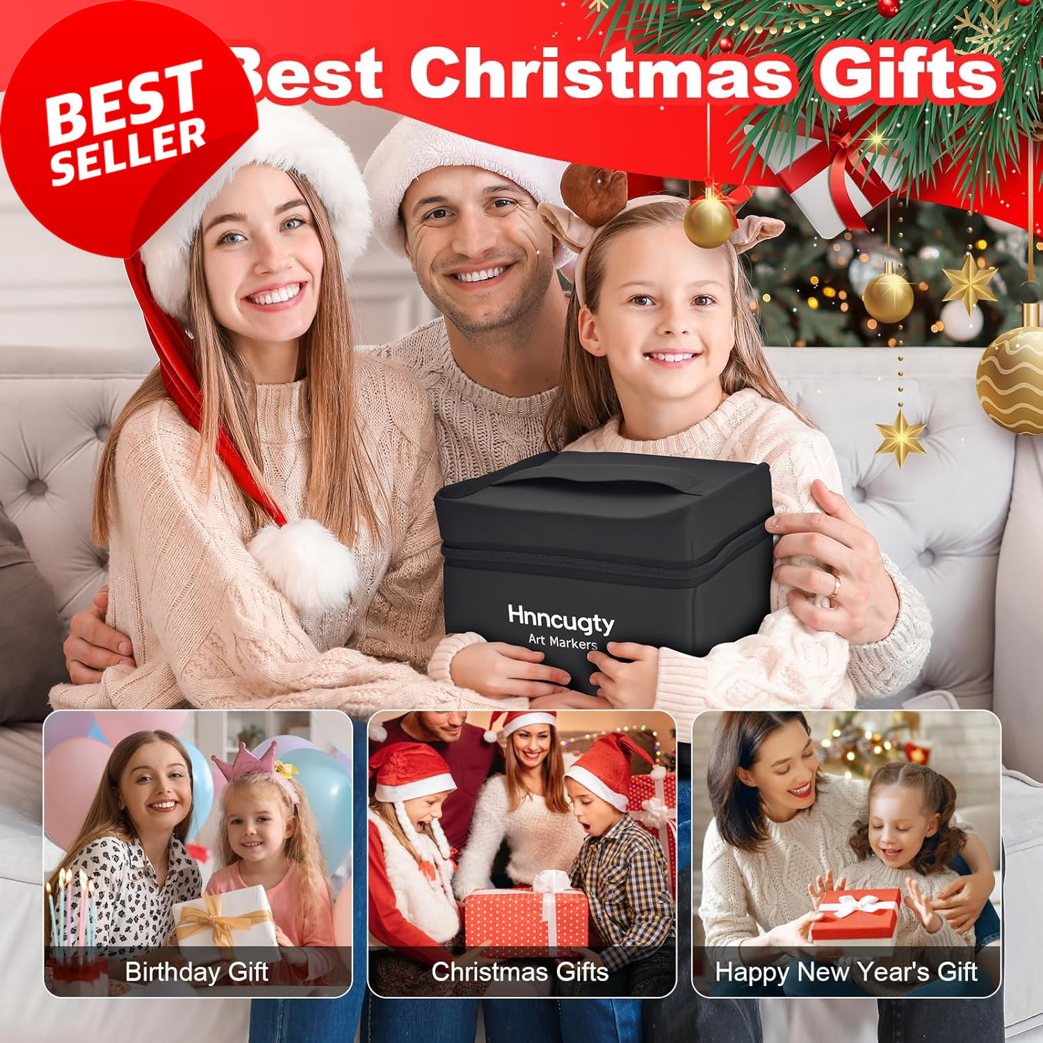 60 Color Alcohol Markers Dual Tip Set w/ Case Art Supplies for Drawing Sketching