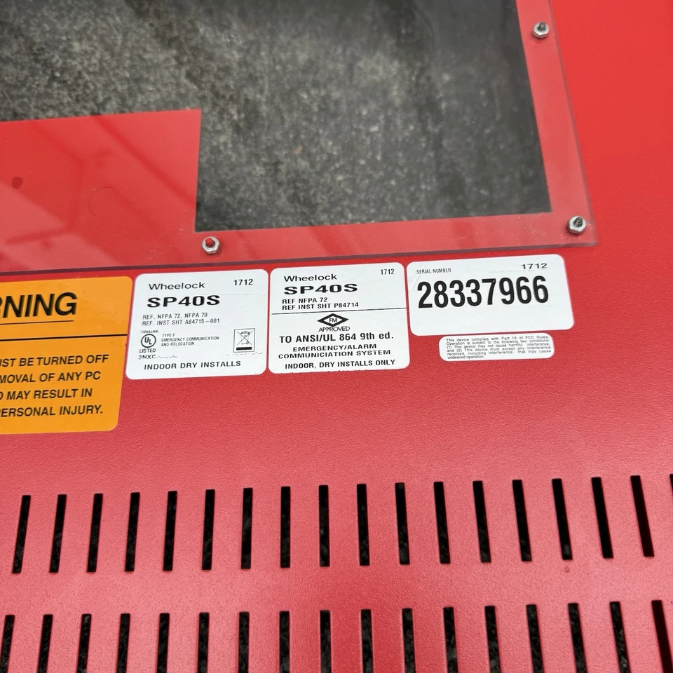 Painel de sistema de comunicação Wheelock SP40S SAFEPATH 4 instalações de alarme de incêndio - Imagem 4 de 4