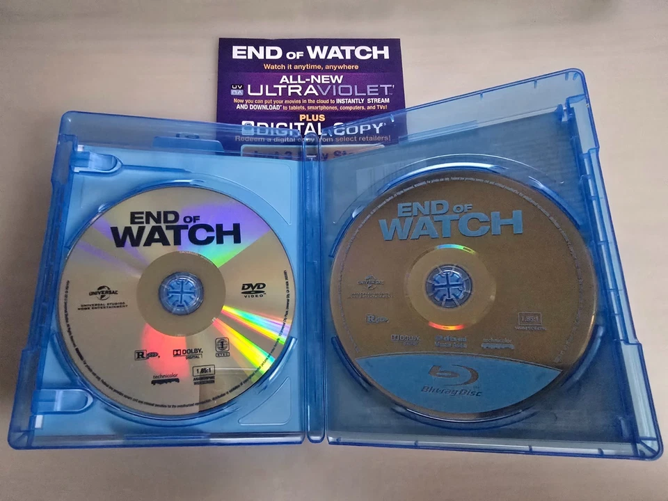 End of Watch (2012) Blu-Ray Disc + DVD + Digital Jake Gyllenhaal Michael Peña - Image 3 of 3