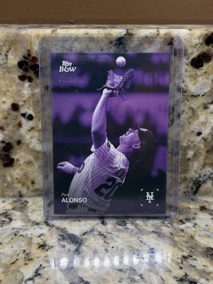 2024 Topps Black & White Pete Alonso Purple /25 Mets