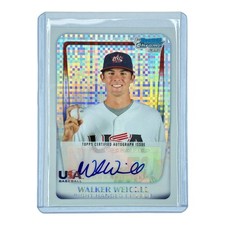 Walker Weickel 18U USA Autographs X-Fractors /299 2011 Bowman Chrome #18U-25
