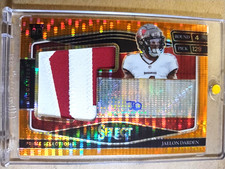 2021 Jaelon Darden Panini Select Orange Pulsar Prizm Autograph Patch RC /25 🔥🔥