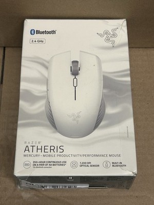 Razer Mercury ATHERIS Wireless Bluetooth Mouse 7200 DPI RC30-021702 W/Receiver