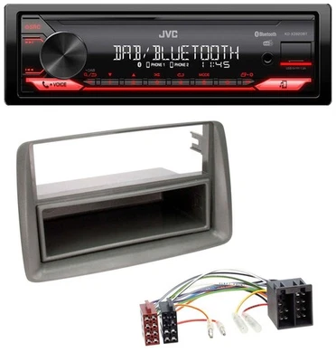 JVC Bluetooth USB DAB MP3 Autoradio für Fiat Panda (169 2003-2012) grau - Bild 1 von 4