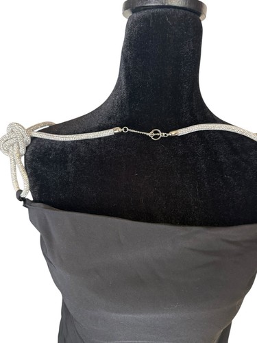C/MEO Collective Elevate Dress XS Black Strapless Crystal Rope Strap Mini NWT - Picture 11 of 11