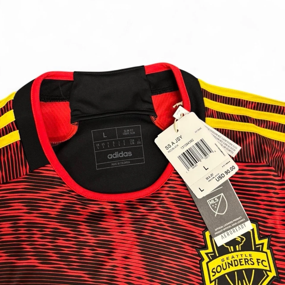 Adidas Seattle Sounders FC 23/24 Men's Size L Soccer Jersey HI1844 - Image 3 of 4