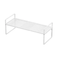 Expandable Counter Organizer Shelf (16.5'' to 27.2''), Countertop Organizer K...