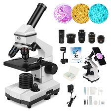 Compound Microscope 100X 2000X for Kids Adults Slides